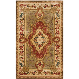 Safavieh Royalty Rug Collection RT620A - Green / Ivory