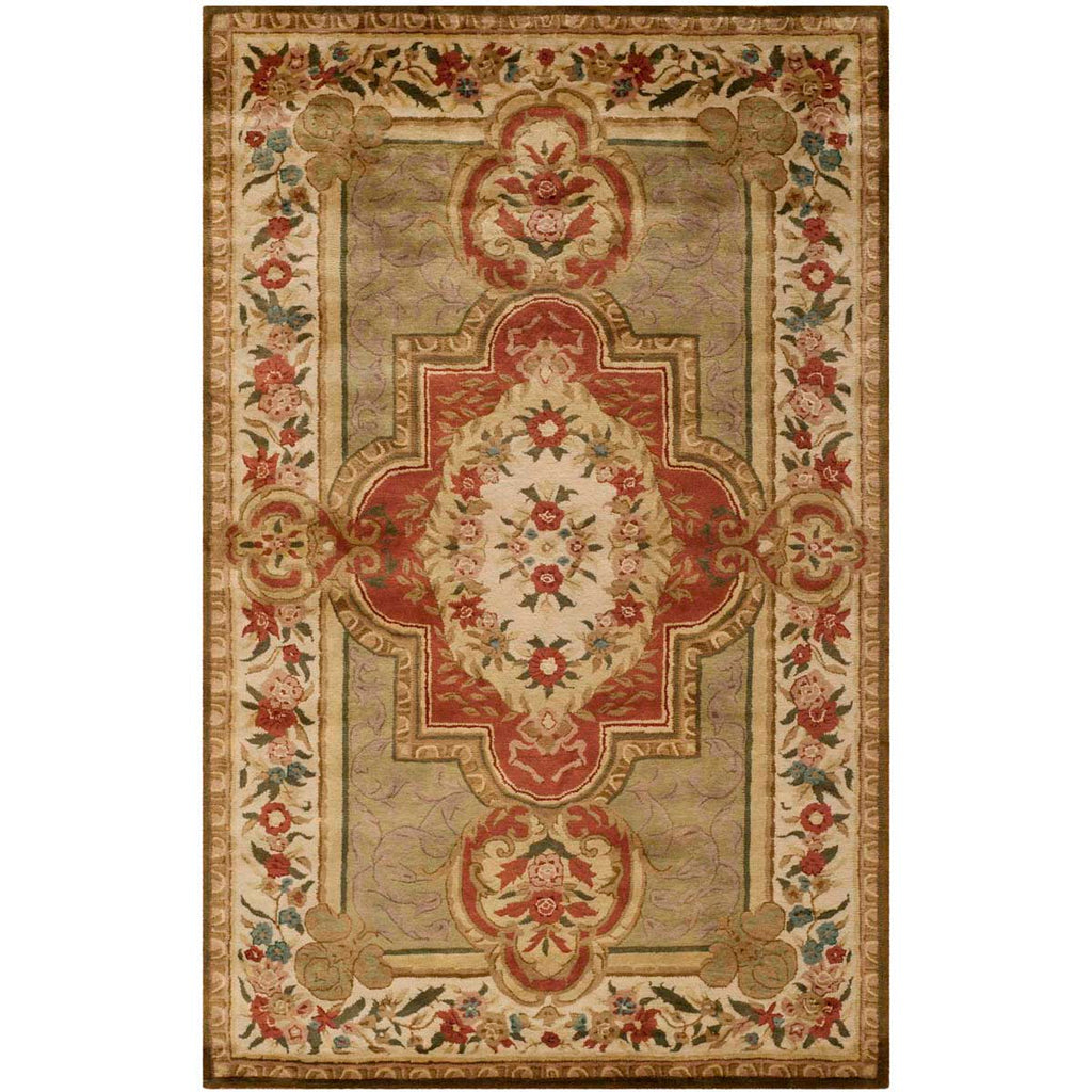 Safavieh Royalty Rug Collection RT620A - Green / Ivory