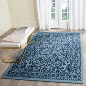 Safavieh Restoration Vintage Rug Collection RVT102E - Blue / Dark Blue