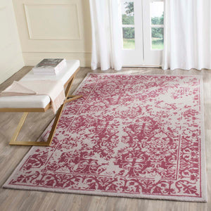 Safavieh Restoration Vintage Rug Collection RVT103J - Silver / Purple