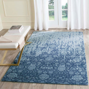 Safavieh Restoration Vintage Rug Collection RVT104E - Blue / Dark Blue