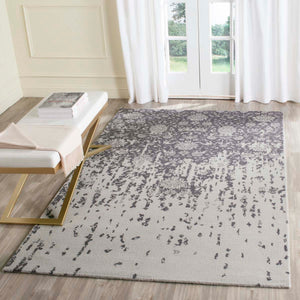 Safavieh Restoration Vintage Rug Collection RVT104H - Silver / Grey