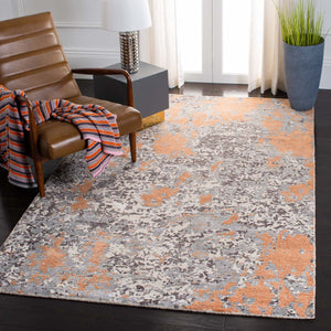Safavieh Restoration Vintage Rug Collection RVT114P - Rust / Grey