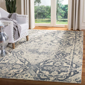 Safavieh Restoration Vintage Rug Collection RVT532A - Charcoal / Ivory