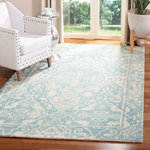 Safavieh Restoration Vintage Rug Collection RVT532C - Light Blue / Ivory