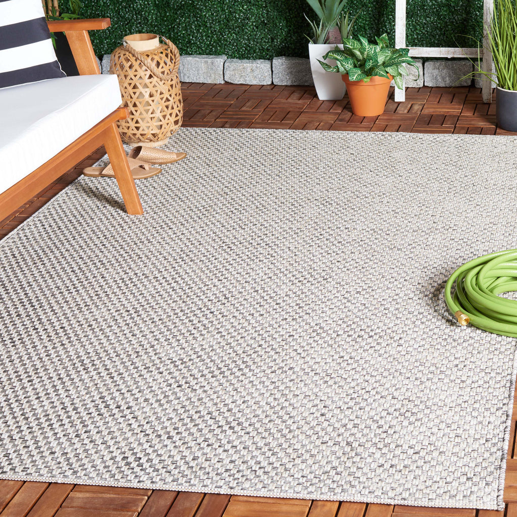 Safavieh Sisal All-Weather Rug Collection: SAW460F - Grey / Ivory