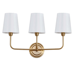 Safavieh Sawyer Three Light Wall Sconce-Brass Gold
