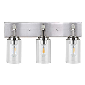 Safavieh Warley Wall Sconce-Nickel/Clear