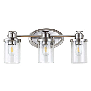 Safavieh Maci Wall Sconce-Nickel/Clear