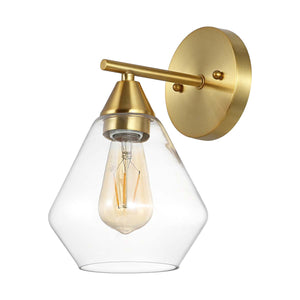 Safavieh Lyona Wall Sconces (Set of 2) - Gold / Clear