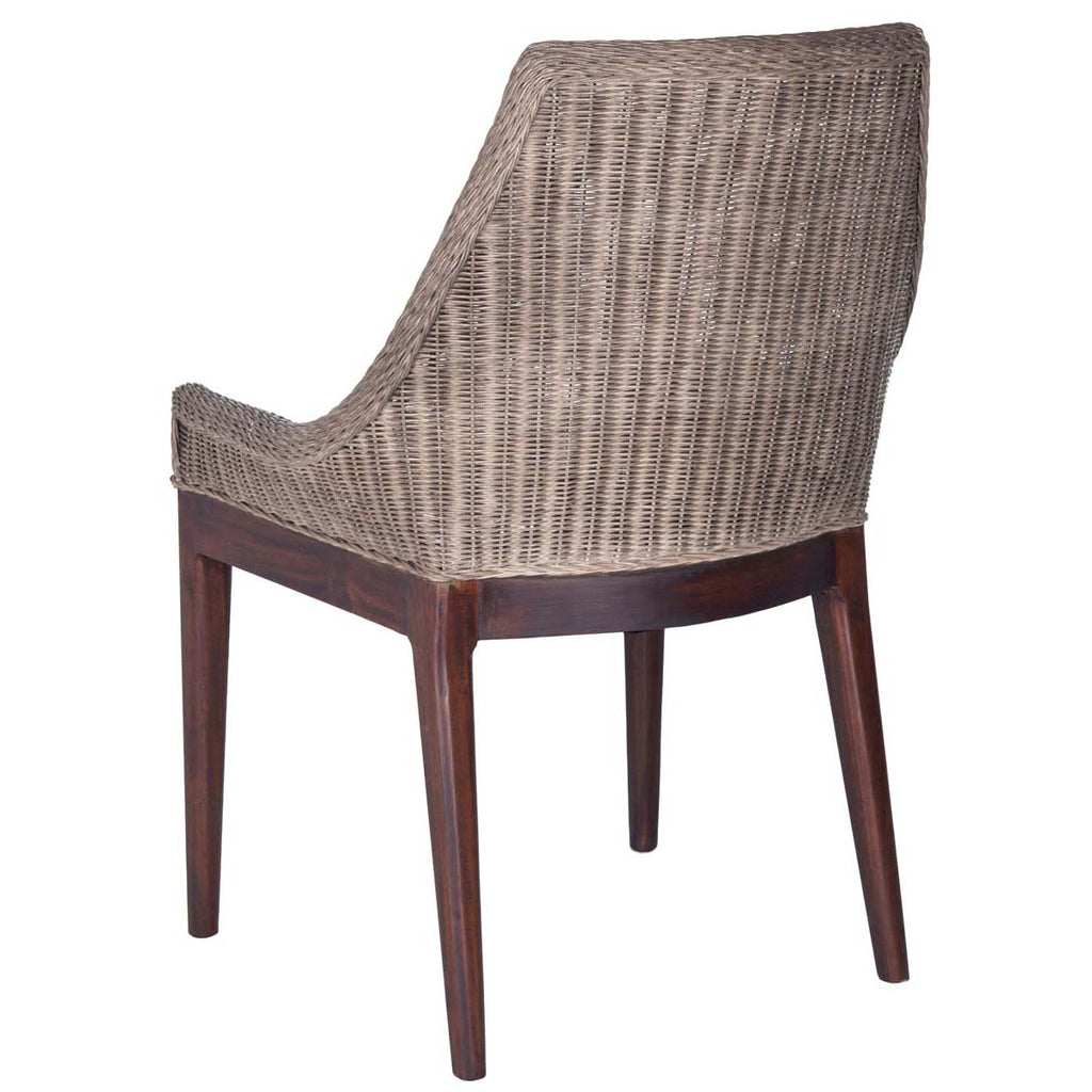 Safavieh Franco Rattan Sloping Chair - Brown