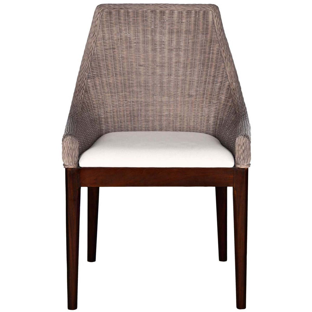 Safavieh Franco Rattan Sloping Chair - Brown