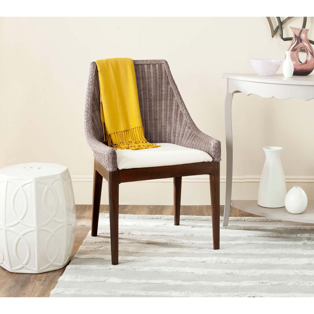 Safavieh Franco Rattan Sloping Chair - Brown