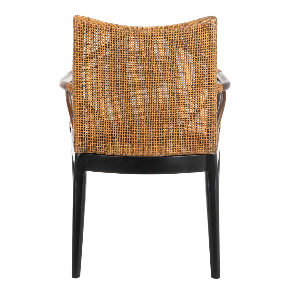 Safavieh Gianni Arm Chair - Brown / Black