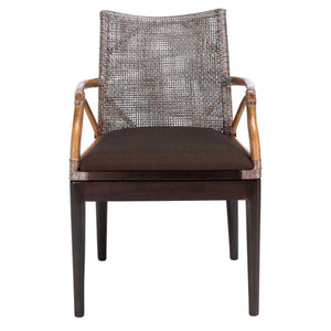 Safavieh Gianni Arm Chair - Brown / Brown