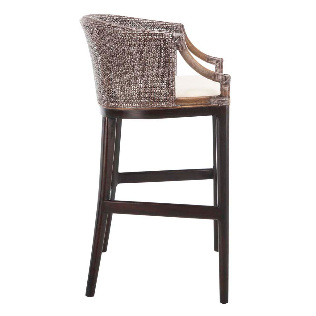 Safavieh Brando Bar Stool - Brown / White