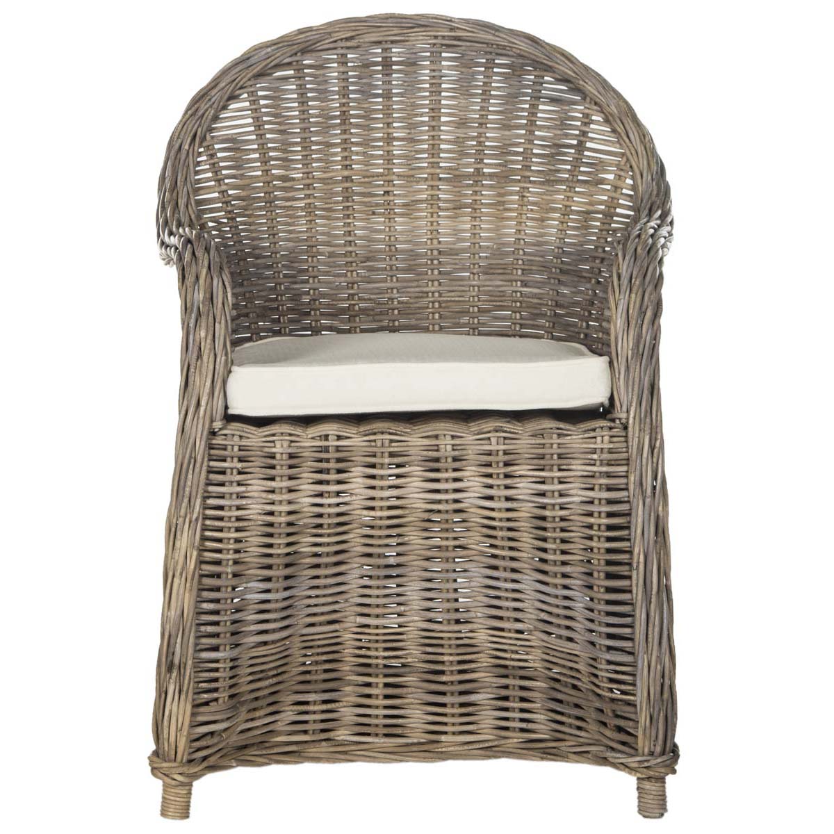 Safavieh Zane Wicker Club Chair Grey