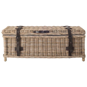 Safavieh Navarro Rattan Coffee Table Trunk - Grey