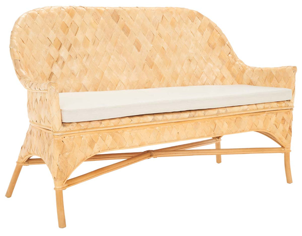 Safavieh Chorus Woven Sofa Bench - Natural / White