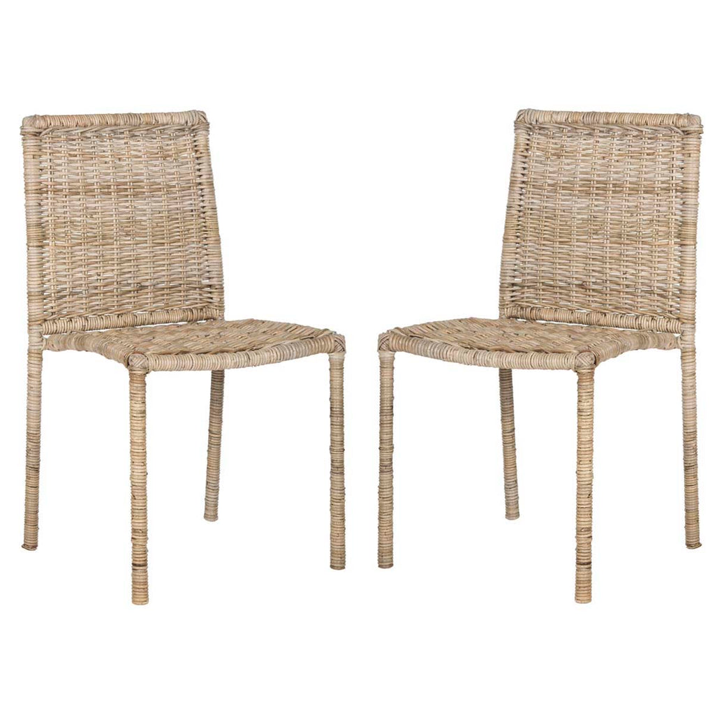 Safavieh Makassar Side Chair-Grey (Set of 2)