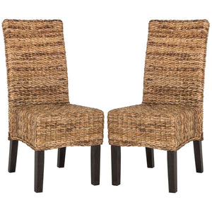 Safavieh Avita 18''H Wicker Dining Chair-Natural (Set of 2)