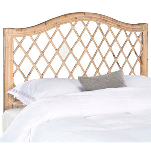 Safavieh Gabrielle White Washed Wicker Headboard - White Washed