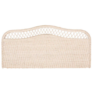 Safavieh Sephina White Washed Rattan Headboard - White Washed