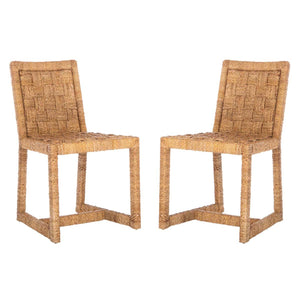 Safavieh Jermaine Woven Dining Chair - Natural (Set of 2)