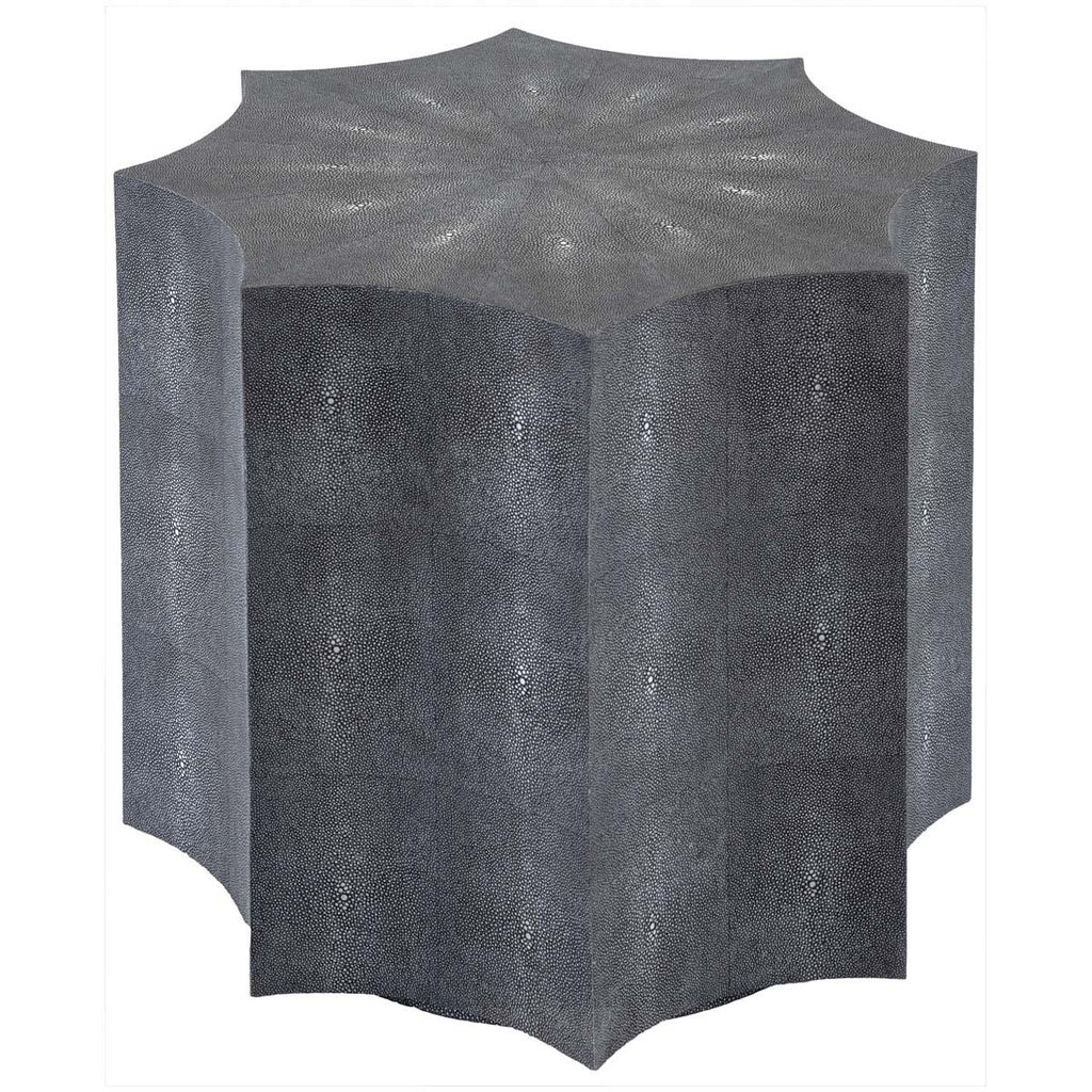 Safavieh Couture Napa Faux Shagreen End Table - Black