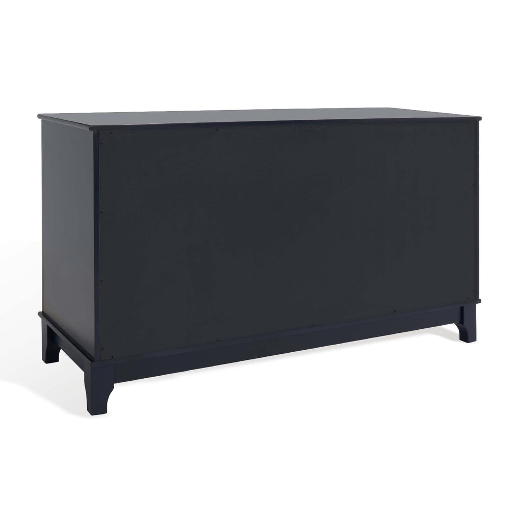 Safavieh Couture Hannon 6 Drawer Contemporary Dresser - Navy / Gold