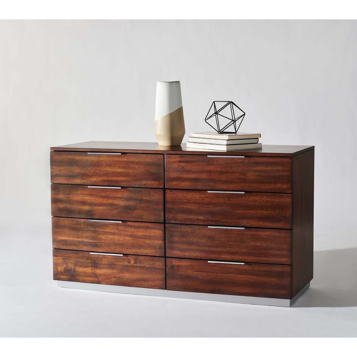 8 drawer dresser dark brown Crafted Oak - Dresser 8 Drawers - Dark Brown