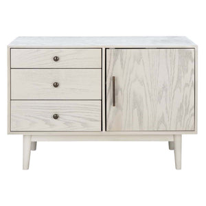 Safavieh Couture Elissa Mid-Century Small Media Stand - White Washed