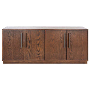 Safavieh Couture Mallory 4 Door Media Stand - Dark Brown