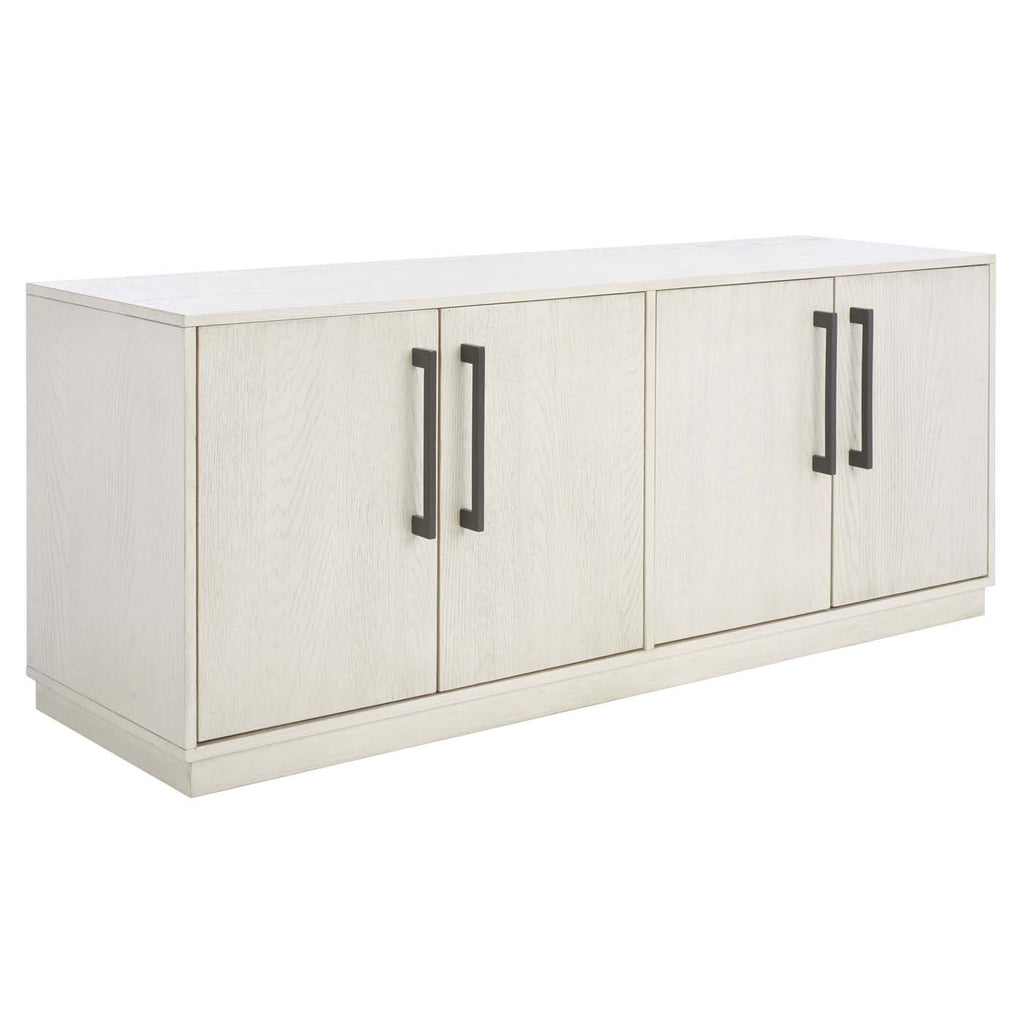 Safavieh Couture Mallory 4 Door Media Stand - White Washed