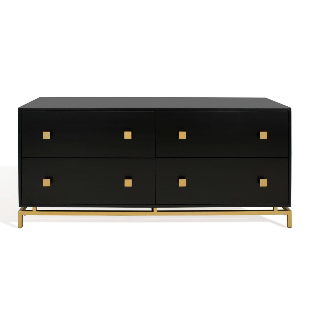 Safavieh Claudette 4 Drawer Dresser - Black