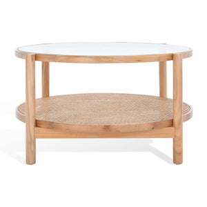 Karyna Rattan & Glass Table | Safavieh Couture – SFV2300