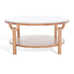 Puck Marble Top Coffee Table | Safavieh Couture - SFV2305