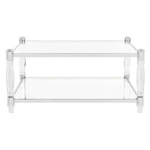 Safavieh Couture Isabelle Acrylic Coffee Table - Silver