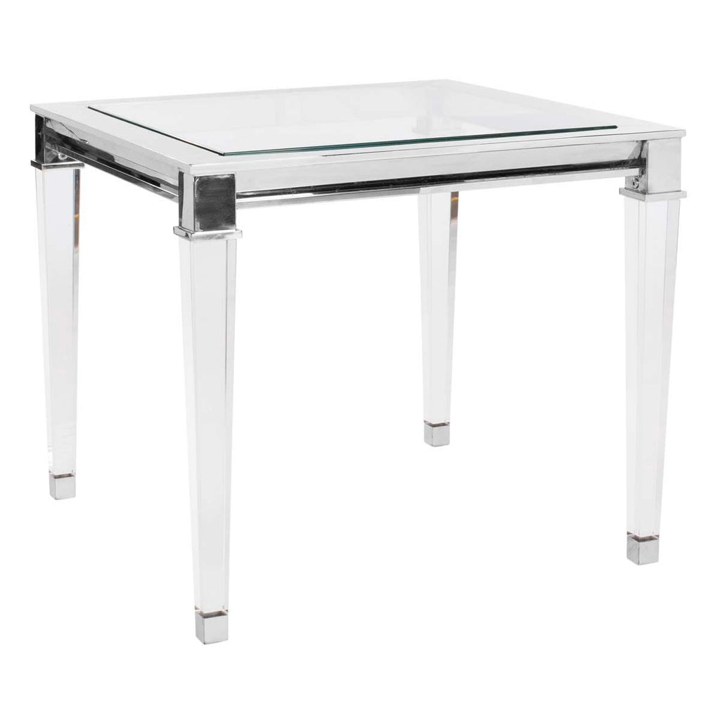 Safavieh Couture Charleston Acrylic End Table - Silver