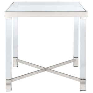 Safavieh Couture Shawna Acrylic End Table - Silver