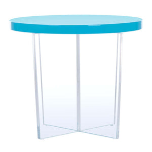 Safavieh Couture Edwards Acrylic Accent Table - Turquoise