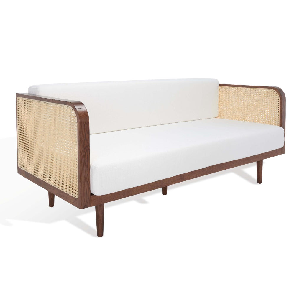 Safavieh Couture Helena French Cane Daybed  - Walnut / Natural