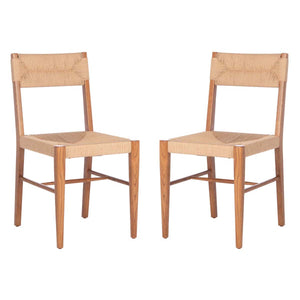 Safavieh CoutureCody Rattan Dining Chair - Natural (Set of 2)
