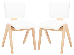 Safavieh Couture Alisyn Wood Dining Chair - Natural / White