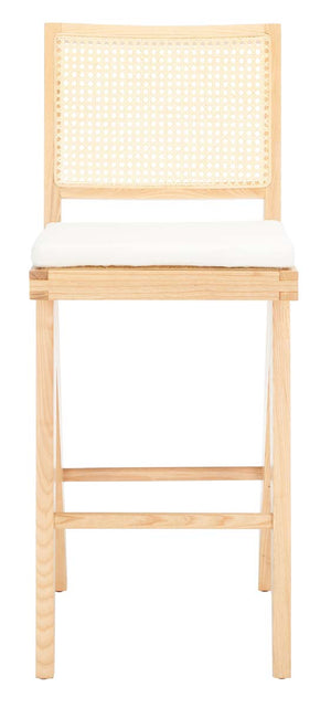 Safavieh Couture Colette Rattan Barstool - Natural