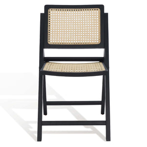 Safavieh Couture Desiree Cane Folding Dining Chair - Black / Natural