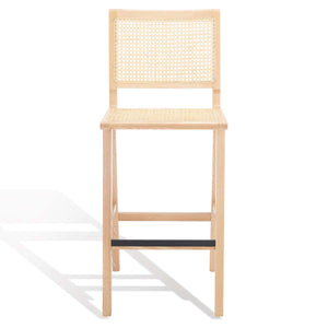 Safavieh Couture Hattie French Cane Barstool - Natural