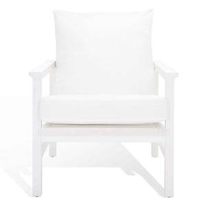 Maddison Cane Back Accent Chair | Safavieh Couture - White / Natural