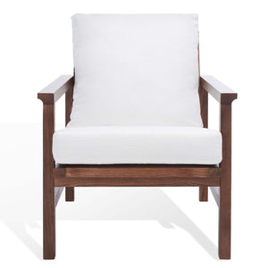 Safavieh Couture Maddison Cane Back Accent Chair - Walnut / Natural