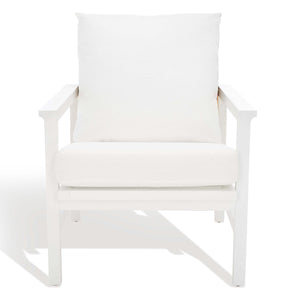Emmalee Cord Back Accent Chair | Safavieh Couture - White / Natural
